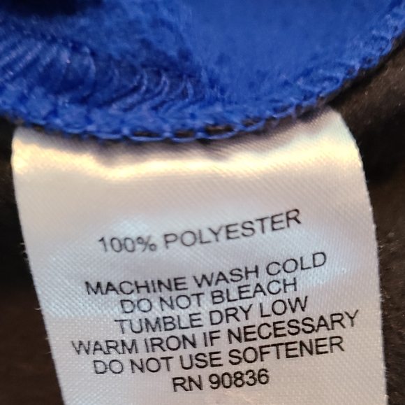 (1163) Sport-Tek Men's Classic Sports Hoodie, Size: Small Color: Black and Blue - Picture 8 of 16